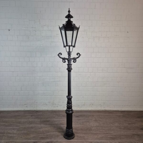 Lantaarn Tuinlamp Aluminium Zwart 2,40 m