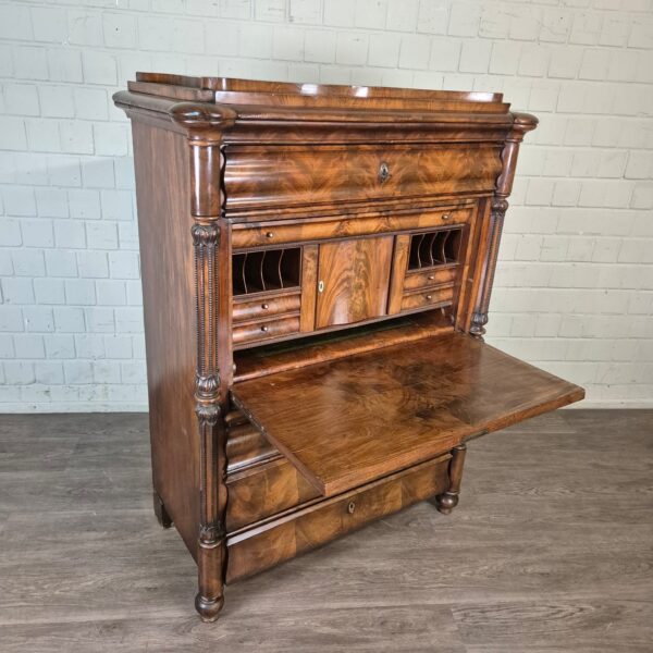 Secretaire Biedermeier 1850 Mahonie