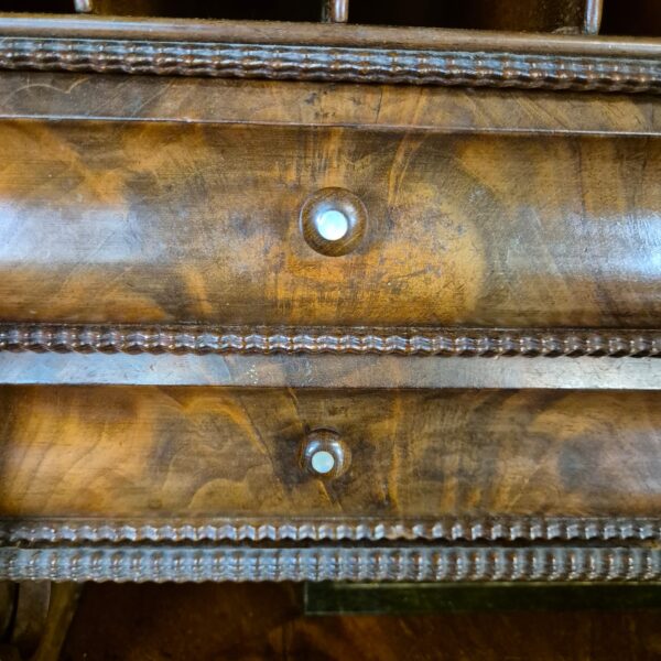 Secretaire Biedermeier 1850 Mahonie - Afbeelding 10
