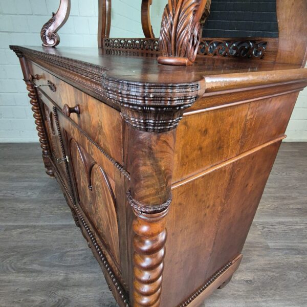 Buffetkast Kast Louis Philippe 1860 Mahonie - Afbeelding 8