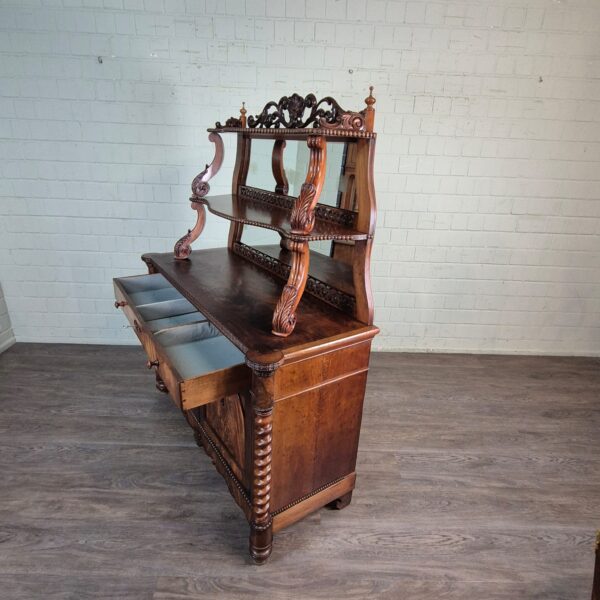 Buffetkast Kast Louis Philippe 1860 Mahonie - Afbeelding 18