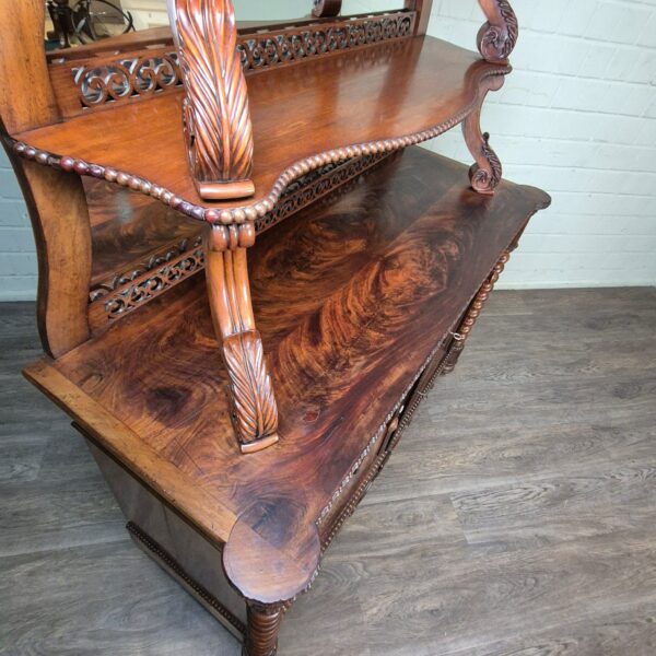 Buffetkast Kast Louis Philippe 1860 Mahonie - Afbeelding 15