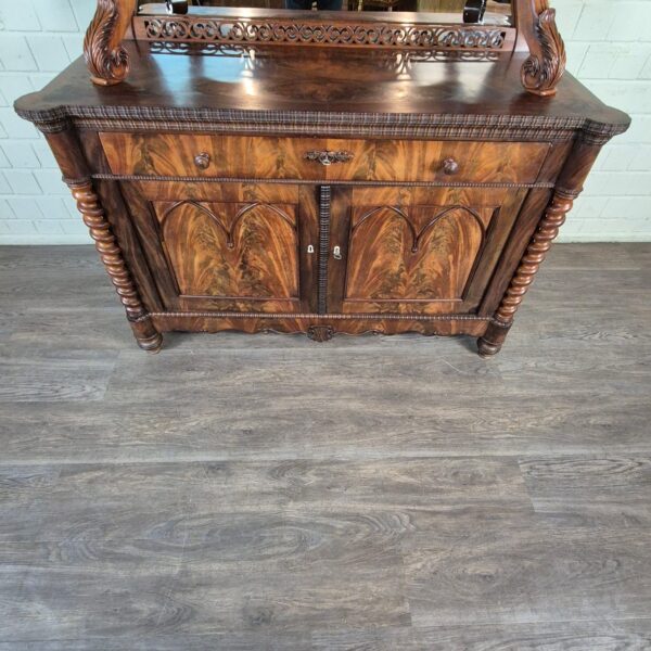 Buffetkast Kast Louis Philippe 1860 Mahonie - Afbeelding 9