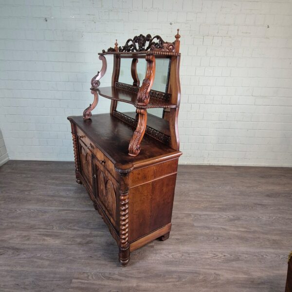 Buffetkast Kast Louis Philippe 1860 Mahonie - Afbeelding 2