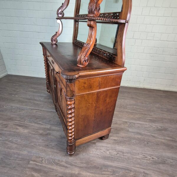 Buffetkast Kast Louis Philippe 1860 Mahonie - Afbeelding 7