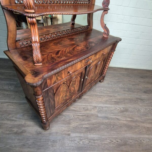 Buffetkast Kast Louis Philippe 1860 Mahonie - Afbeelding 14