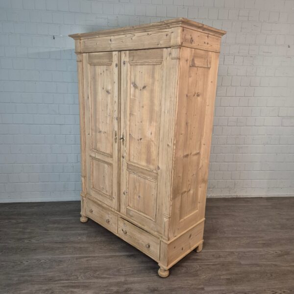 Kast Kledingkast Gründerzeit 1880 Grenen - Afbeelding 3