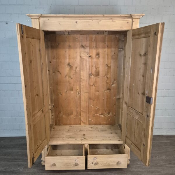 Kast Kledingkast Gründerzeit 1880 Grenen - Afbeelding 6