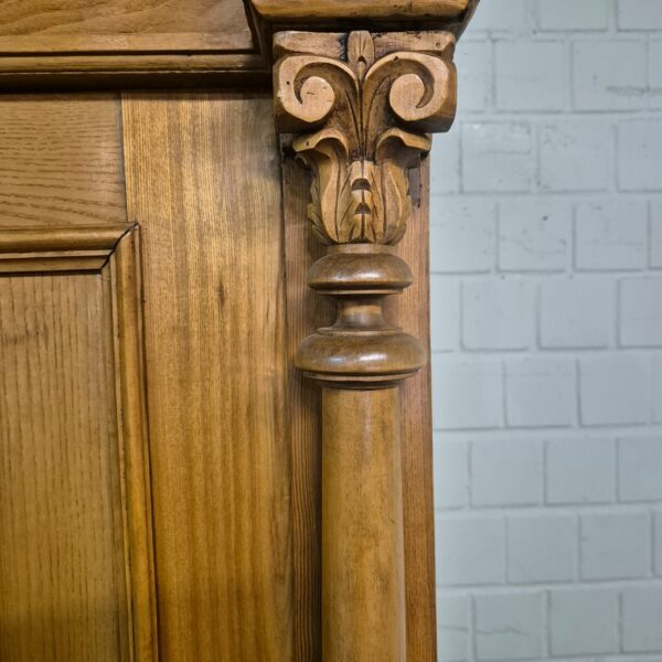 Kast Kledingkast Gründerzeit 1880 Eiken - Afbeelding 10