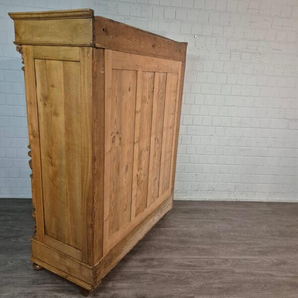 Kast Kledingkast Gründerzeit 1880 Eiken - Afbeelding 21