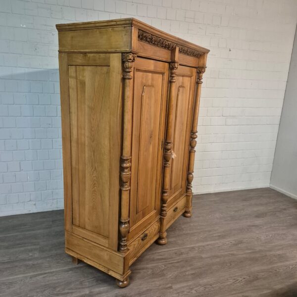 Kast Kledingkast Gründerzeit 1880 Eiken - Afbeelding 3