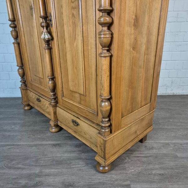 Kast Kledingkast Gründerzeit 1880 Eiken - Afbeelding 8