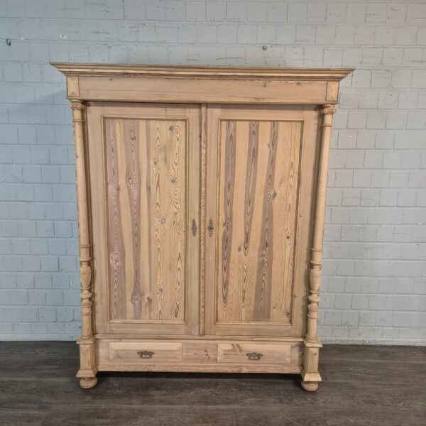 Kast Kledingkast Gründerzeit 1880 Grenen - Afbeelding 3