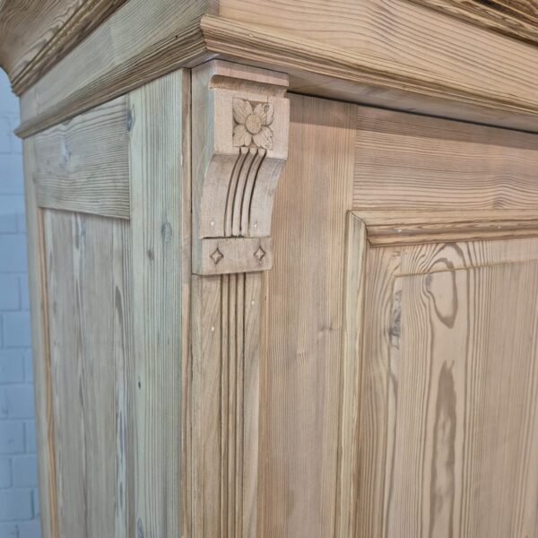 Kast Kledingkast Jugendstil 1900 Grenen - Afbeelding 6