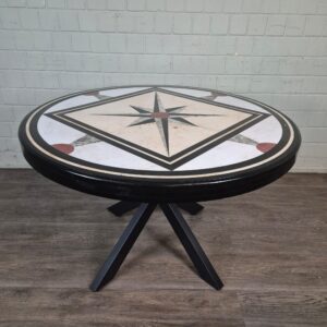 Tuintafel Marmeren Blad Ø 1,20 m