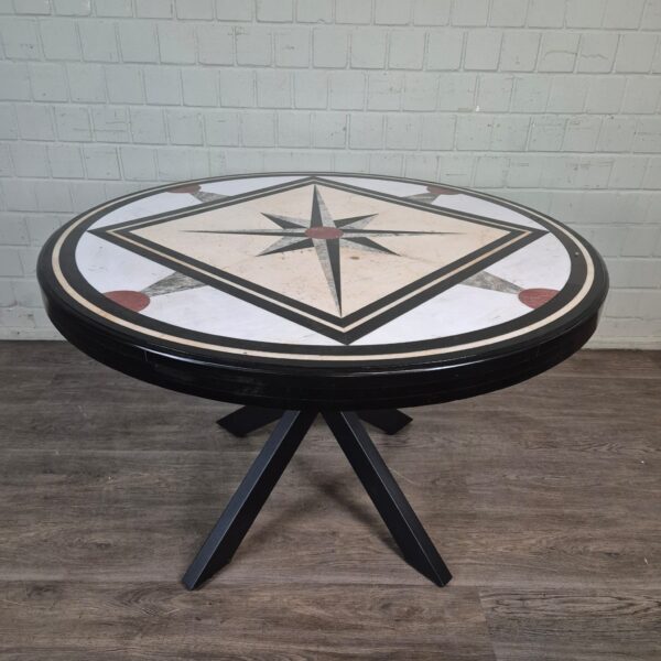 Tuintafel Marmeren Blad Ø 1,20 m - Afbeelding 3