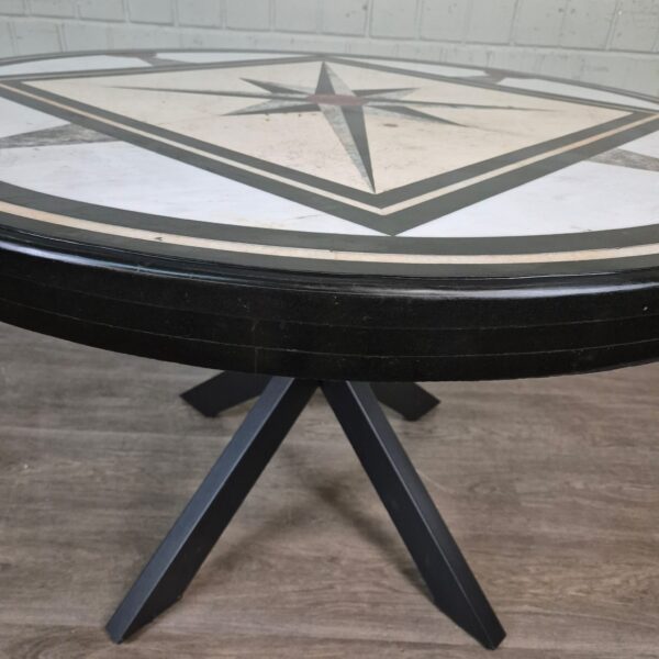 Tuintafel Marmeren Blad Ø 1,20 m - Afbeelding 8