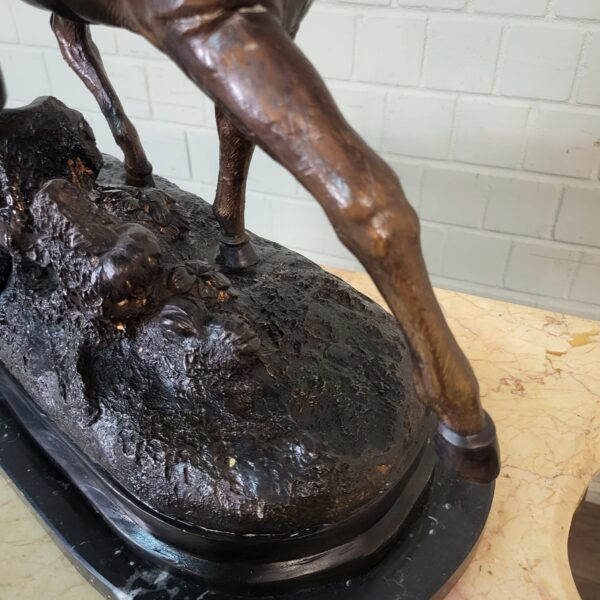 Beeld Jager te Paard 1940 Brons - Afbeelding 13