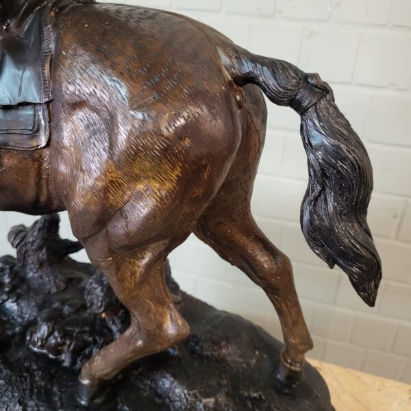 Beeld Jager te Paard 1940 Brons - Afbeelding 6