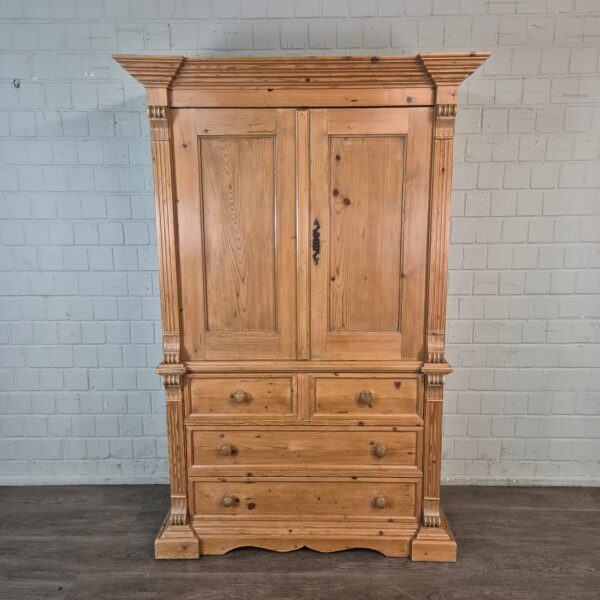 Kast Kledingkast Gründerzeit 1880 Grenen - Afbeelding 2