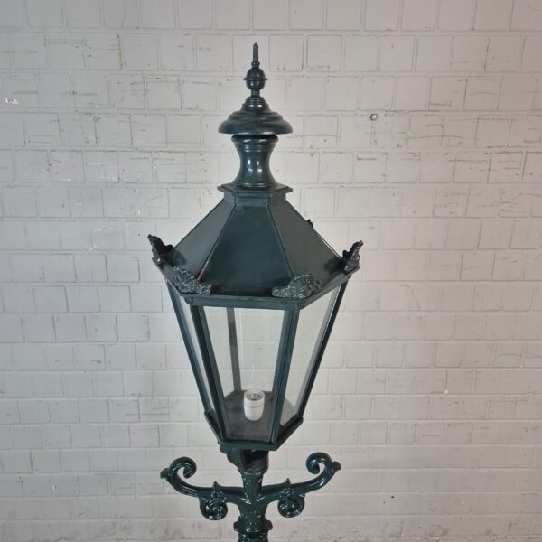 Lantaarn Tuinlamp Aluminium Groen 2,20 m - Afbeelding 4