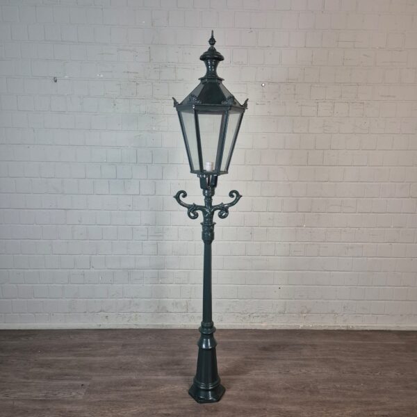 Lantaarn Tuinlamp Aluminium Groen 2,20 m - Afbeelding 2