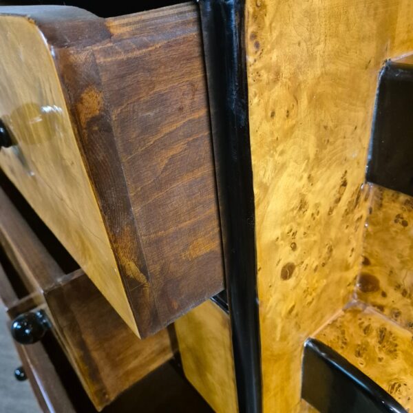 Commode Berken Fineer Art Déco 1,27 m - Afbeelding 12