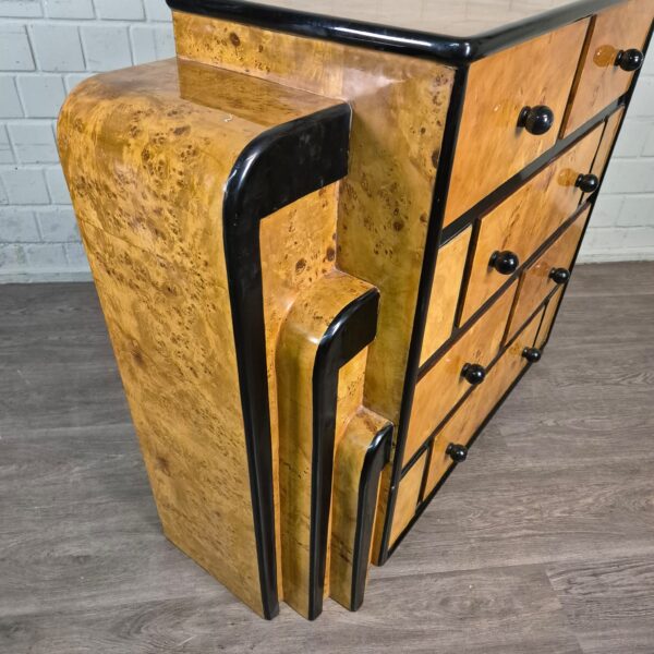 Commode Berken Fineer Art Déco 1,27 m - Afbeelding 4
