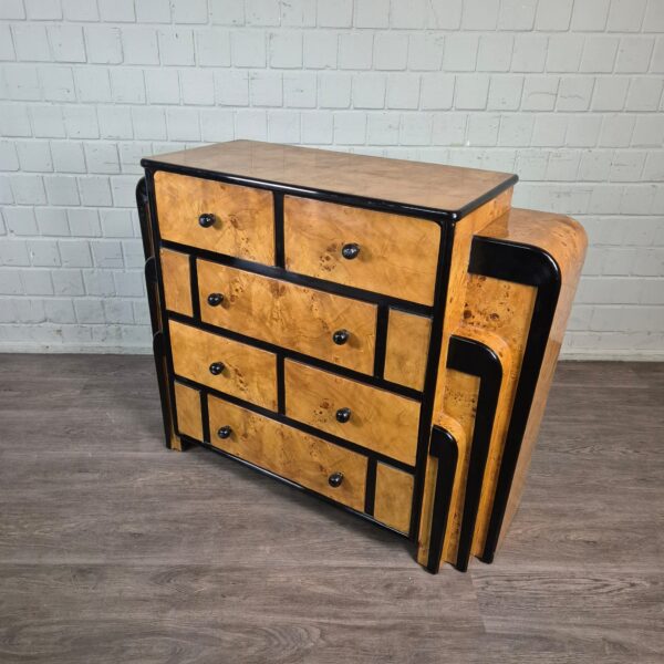 Commode Berken Fineer Art Déco 1,27 m - Afbeelding 7