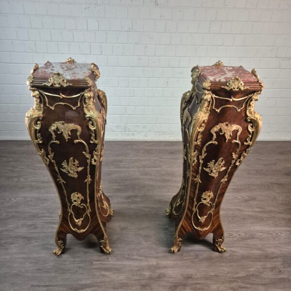 Set Zuilen Barokstijl Marmer Noten 1,50 m - Afbeelding 3