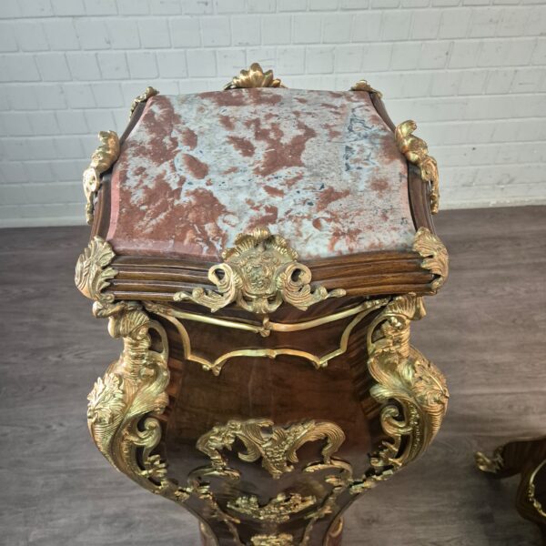 Set Zuilen Barokstijl Marmer Noten 1,50 m - Afbeelding 12