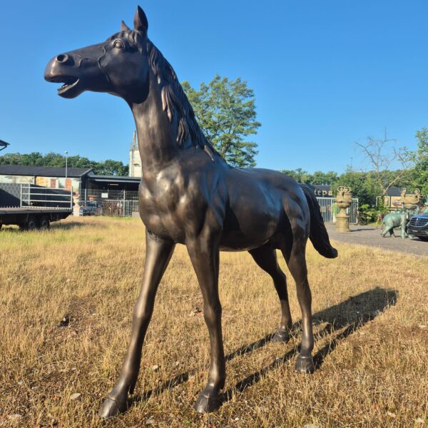 Beeld Tuinbeeld Paard Brons 1,52 m - Afbeelding 2