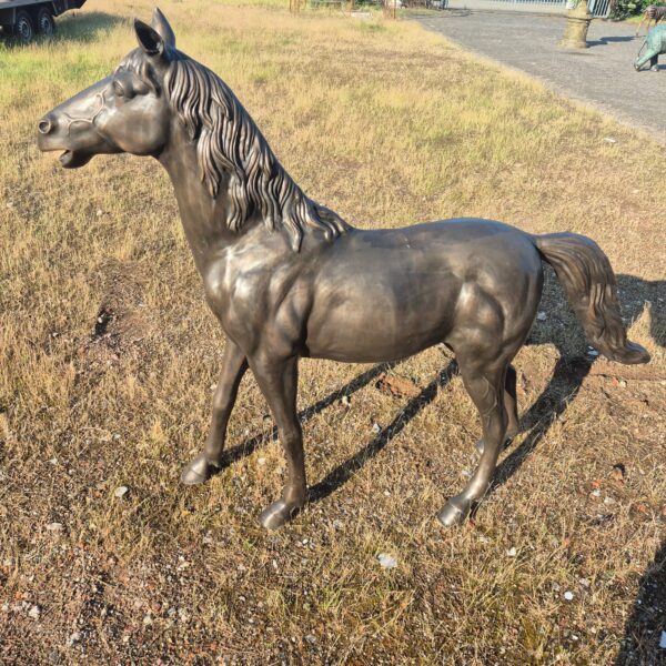 Beeld Tuinbeeld Paard Brons 1,52 m - Afbeelding 6
