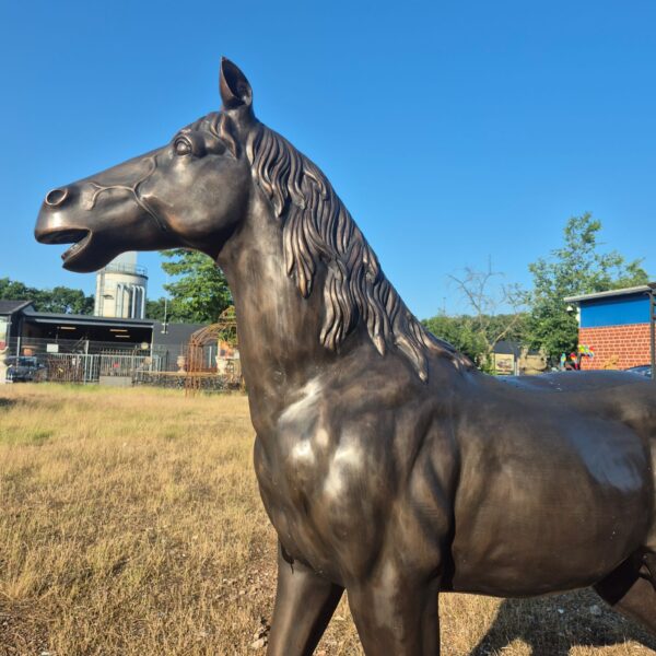 Beeld Tuinbeeld Paard Brons 1,52 m - Afbeelding 4