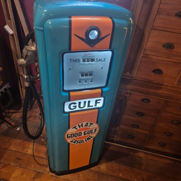 Benzinepomp Tankzuil Gilbarco 50er Jaren Gulf - Afbeelding 4