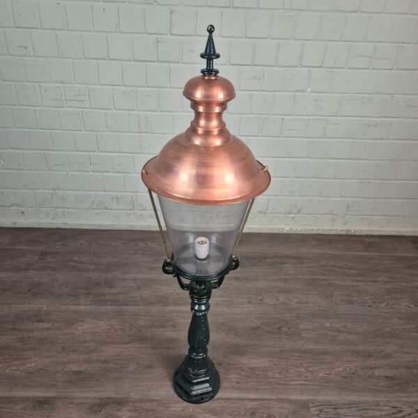 Lantaarn Tuinlamp Aluminium Koper 1,35 m - Afbeelding 2