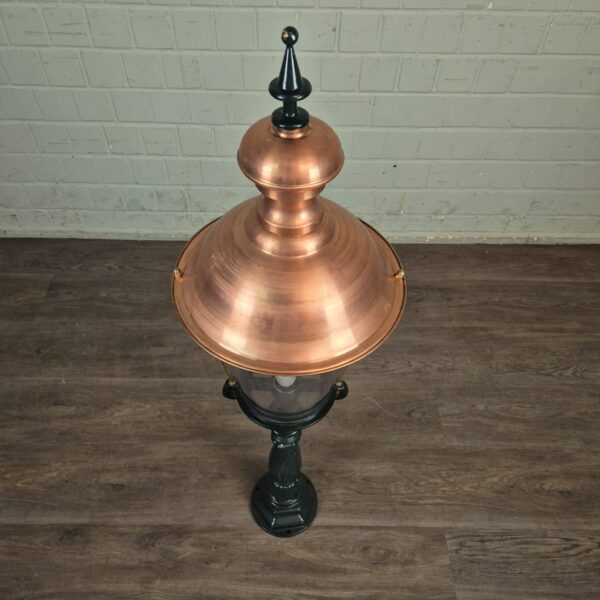 Lantaarn Tuinlamp Aluminium Koper 1,35 m - Afbeelding 3