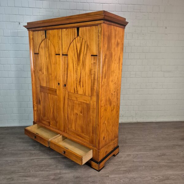 Kast Kledingkast Biedermeier 1850 Kersen - Afbeelding 14
