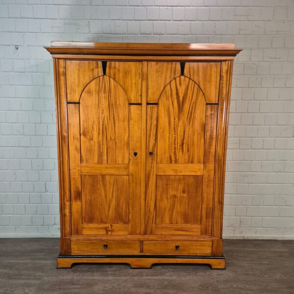 Kast Kledingkast Biedermeier 1850 Kersen - Afbeelding 2
