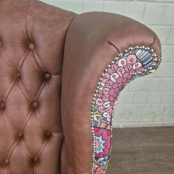 Chesterfield Oorfauteuil Leder - Afbeelding 5