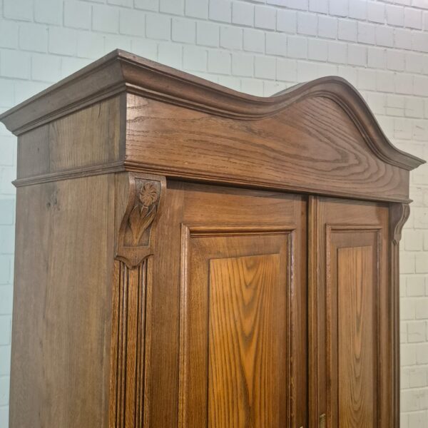 Kast Kledingkast Gründerzeit 1880 Eiken - Afbeelding 5