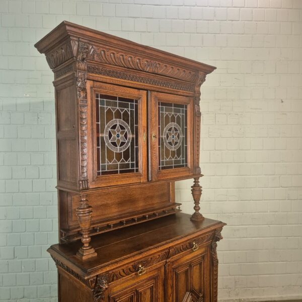 Buffetkast Kast Gründerzeit 1880 Eiken - Afbeelding 4