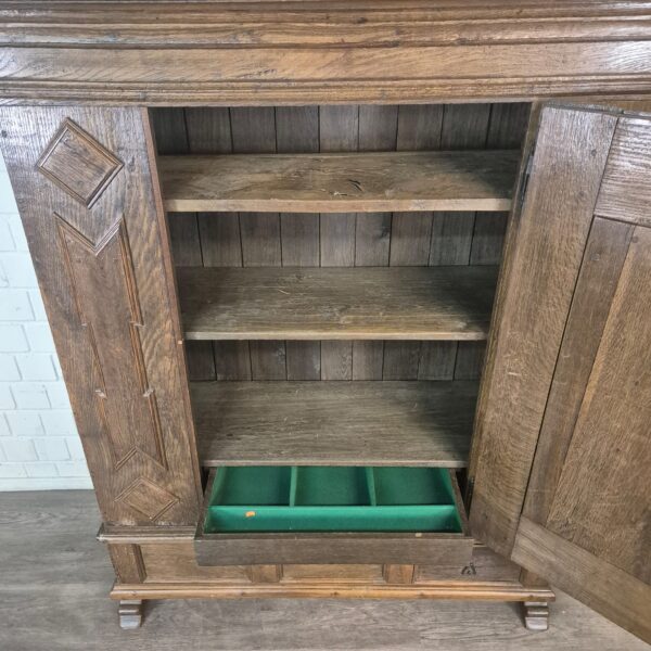Kast Servieskast Barok 1770 Eiken - Afbeelding 12