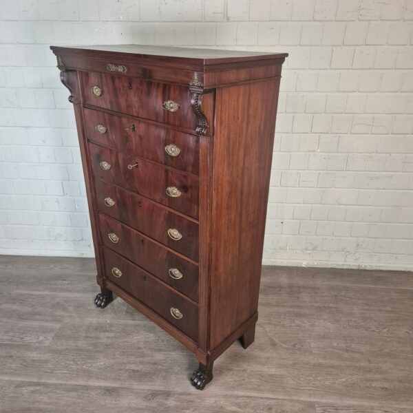 Ladenkast Commode Biedermeier 1810 Mahonie - Afbeelding 2