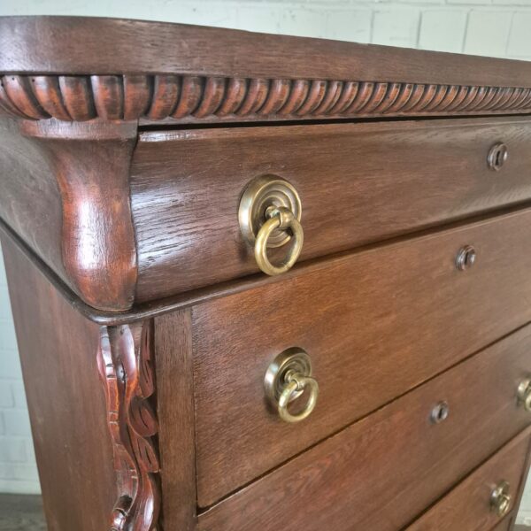 Secretaire Biedermeier 1830 Eiken - Afbeelding 4