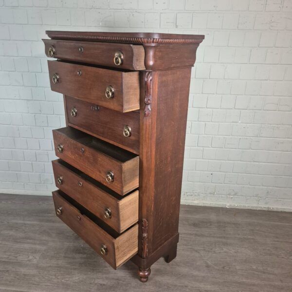 Secretaire Biedermeier 1830 Eiken - Afbeelding 10