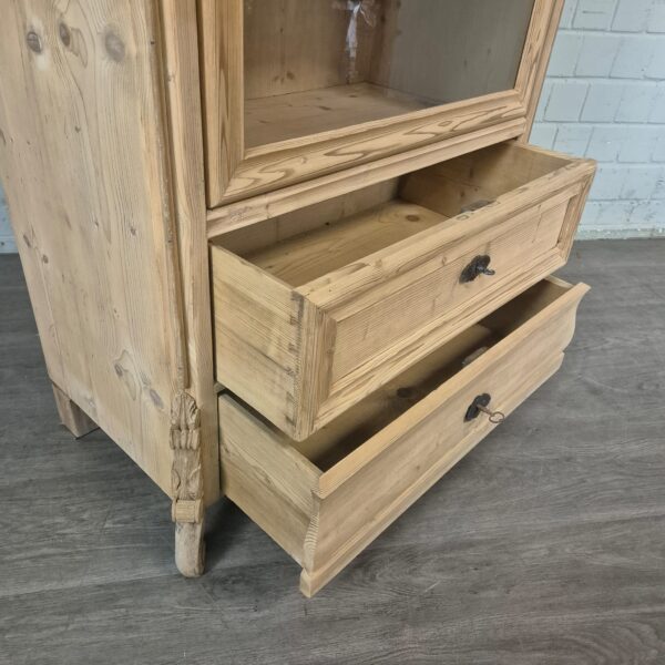 Vitrine Servieskast Louis Philippe 1860 Grenen - Afbeelding 11