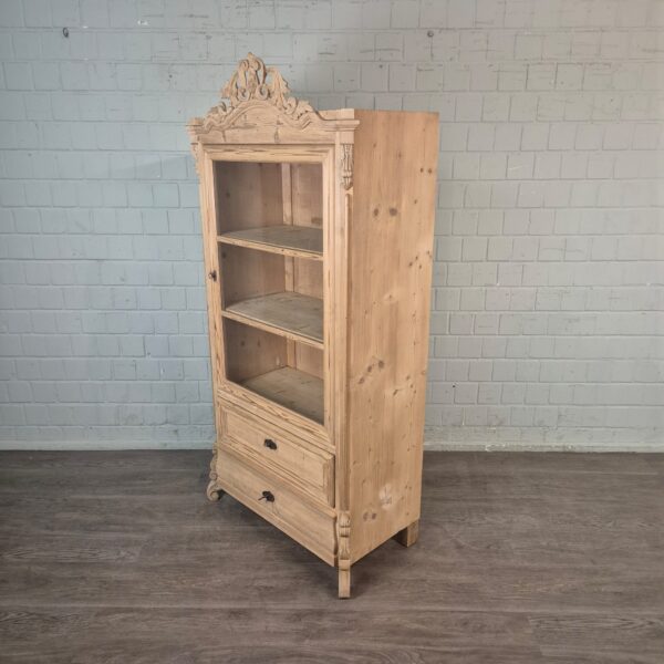 Vitrine Servieskast Louis Philippe 1860 Grenen - Afbeelding 3