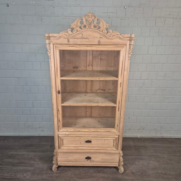 Vitrine Servieskast Louis Philippe 1860 Grenen - Afbeelding 2