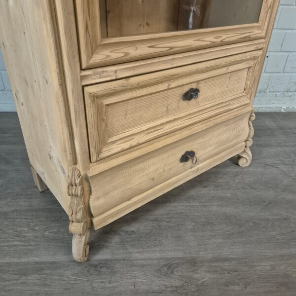 Vitrine Servieskast Louis Philippe 1860 Grenen - Afbeelding 4